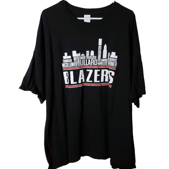 Portland TrailBlazers Shirt 100% Cotton T-Shirt Tee Mens Size 3XL NBA Basketball - Picture 1 of 9